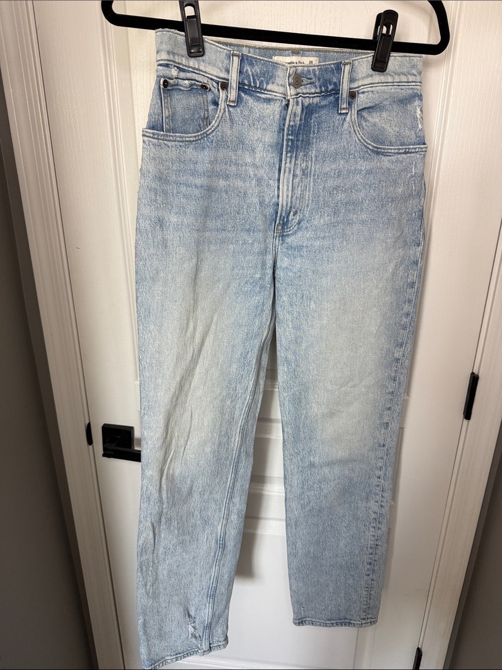 Abercrombie & Fitch Light Wash Straight Leg Jeans